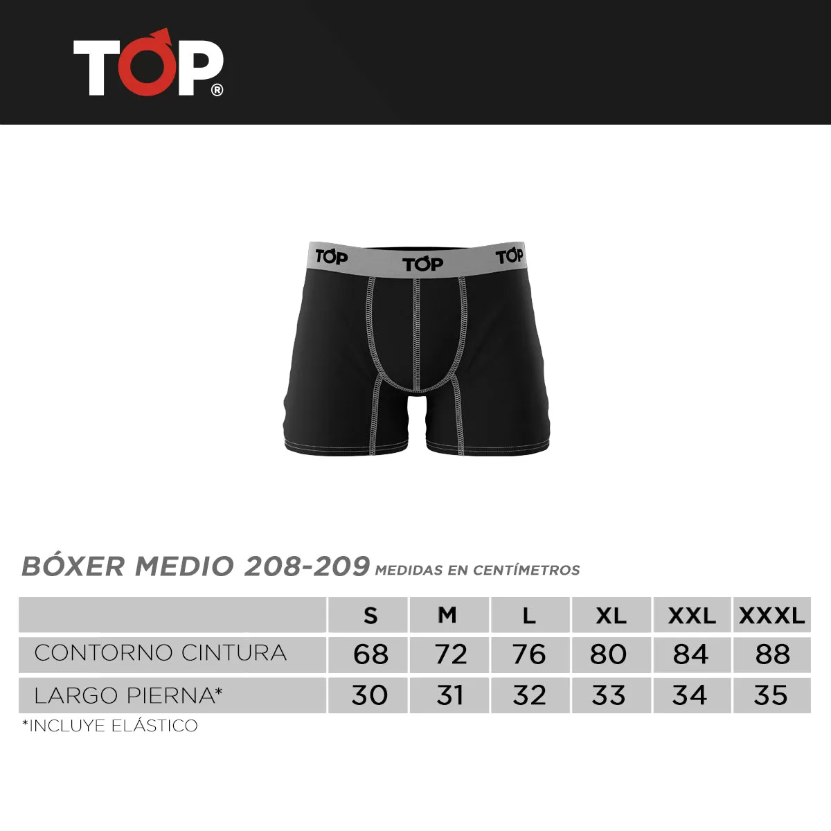 Boxer Medio Algodón Color Pack 3 C4