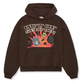 Broken Planet Out Of Service Mocha Brown Hoodie