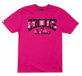 CROOKS & CASTLES GRAPHIC T-SHIRT HOT PINK - B2C80701