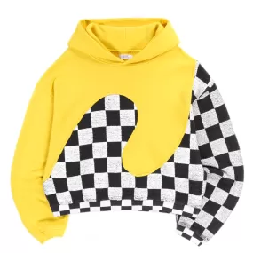 ERL YELLOW CHECKER SWIRL HOODIE