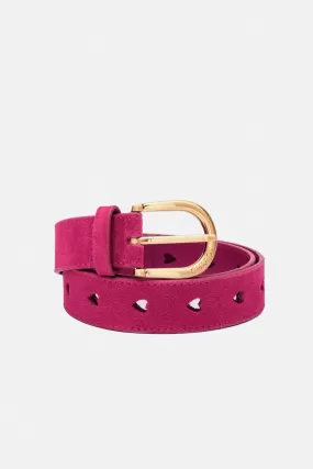 Fabienne Chapot Cut It Out Heart Belt-Pink Candy