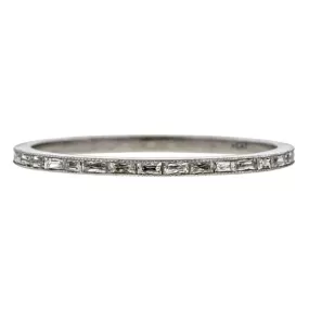 French Cut Diamond Eternity Band Ring