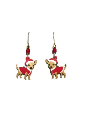 Holiday Chihuahua Earrings by Sienna Sky