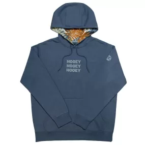 'Hooey' Men's "Tres" Logo Hoody - Blue / Grey