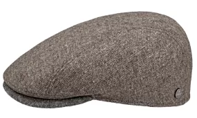 Liery's Textured Virgin Wool Taupe flat cap