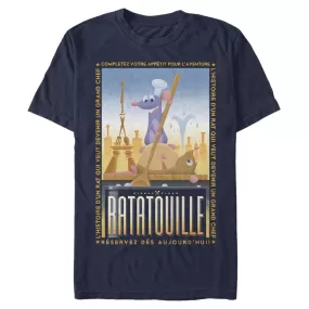 Mad Engine Disney Pixar Ratatouille Un Grand Chef Poster Men's T-Shirt