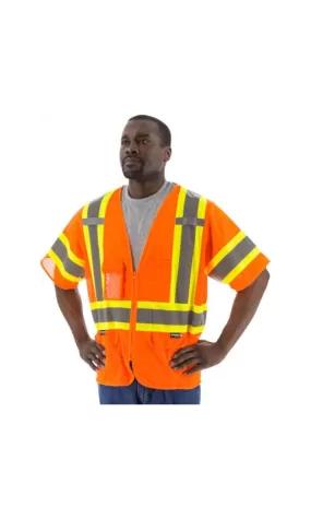 Majestic 75-3302 Hi-Vis Vest Mesh DOT Stripping ANSI 3 R