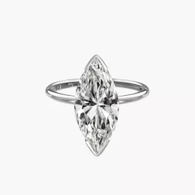 MG Muse Marquise Solitaire Engagement Ring