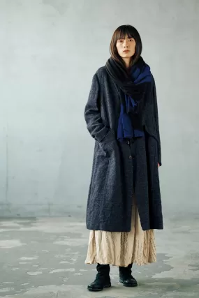 Pas de Calais - Linen Wool Glen Check Coat