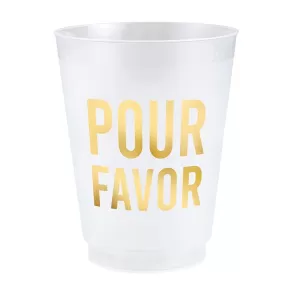 SANTA BARBARA DESIGN STUDIO | Pour Favor Gold Foil Frost Cup (6pk)