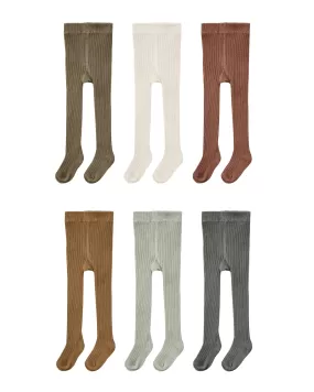 Solid Ribbed Tights – Assorted Sets of Three